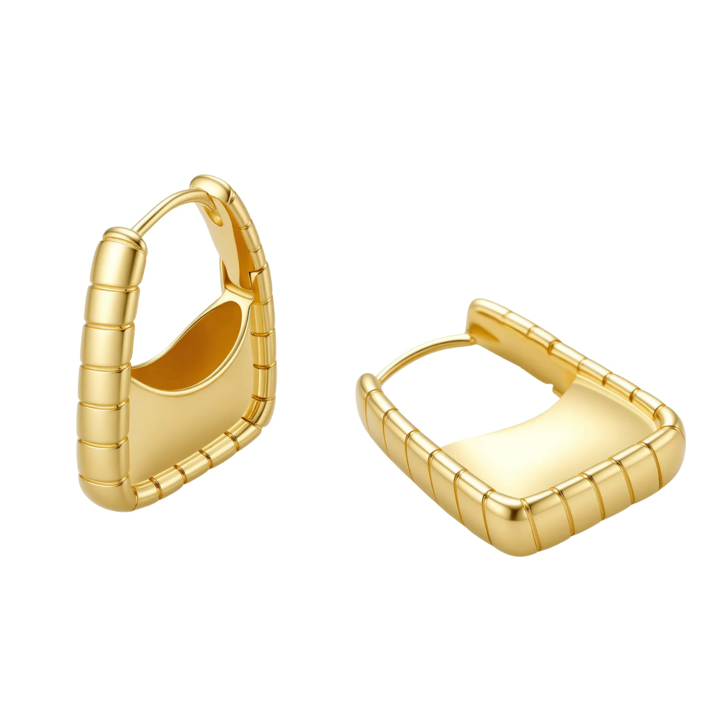 Strata Gold Hoops