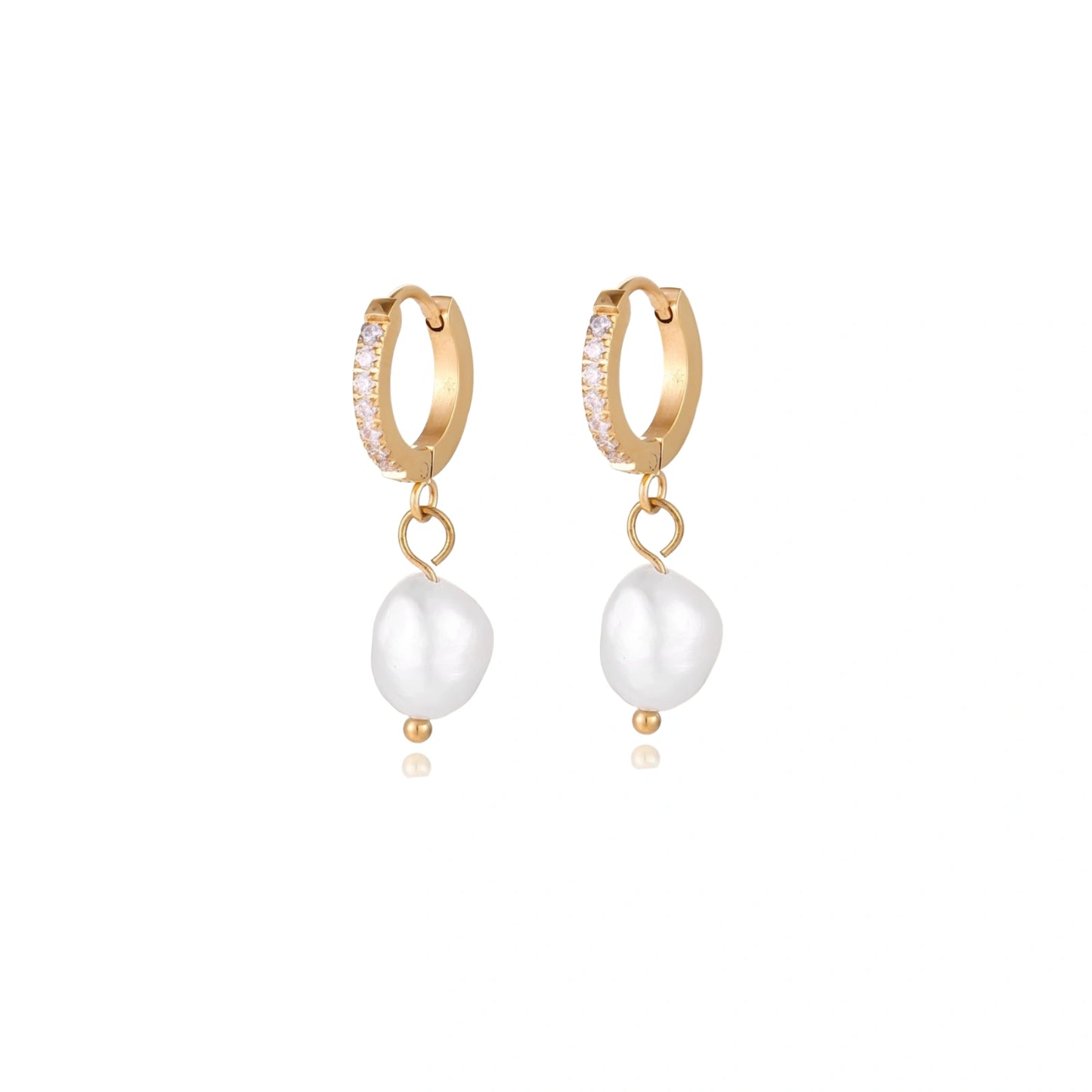 Mirelle Pearl Hoops