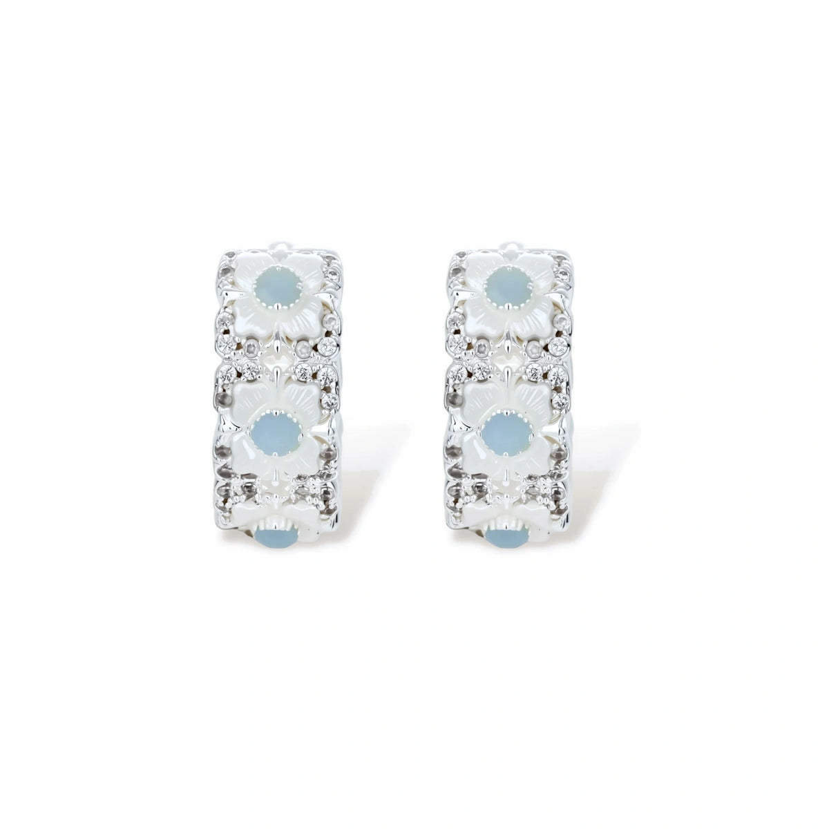 Josephine Daisy Hoop Earrings
