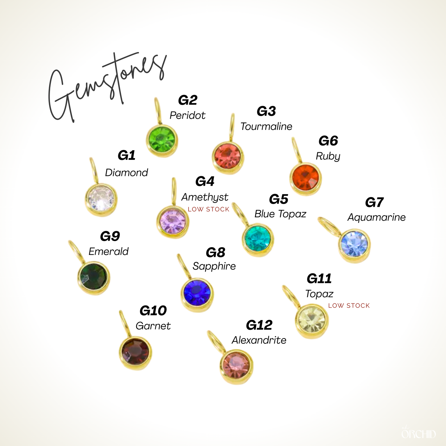 Gemstone Charms