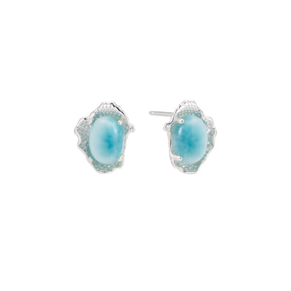 Azure Larimar Studs