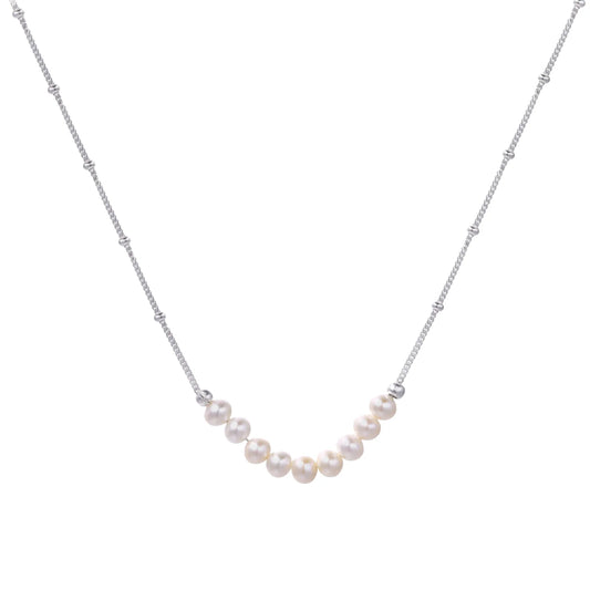 Lunelle Pearl Arc Necklace