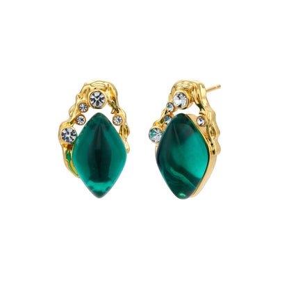 Empress Emerald Studs