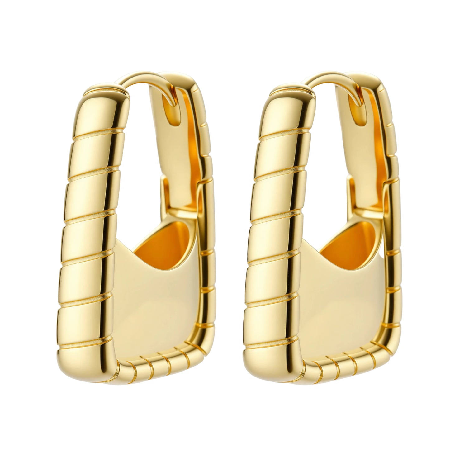 Strata Gold Hoops