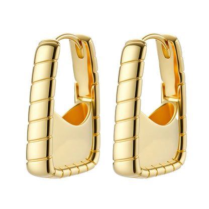 Strata Gold Hoops
