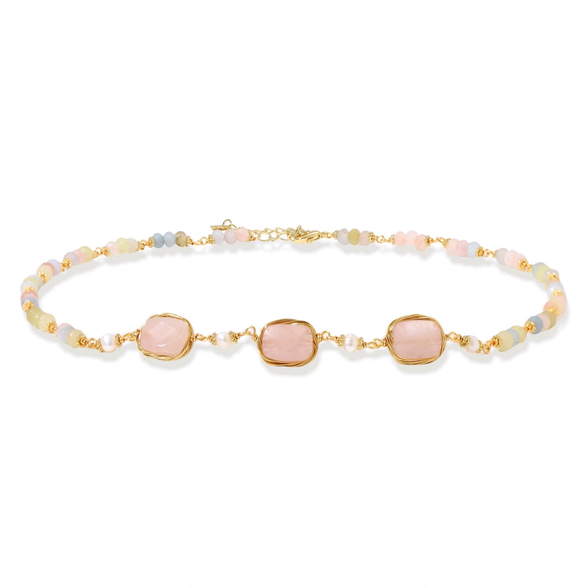 Fennella Quartz Garden Necklace, alternate angle