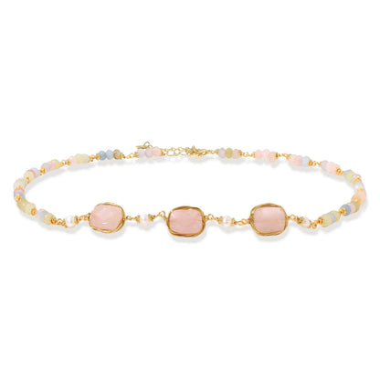 Fennella Quartz Garden Necklace, alternate angle