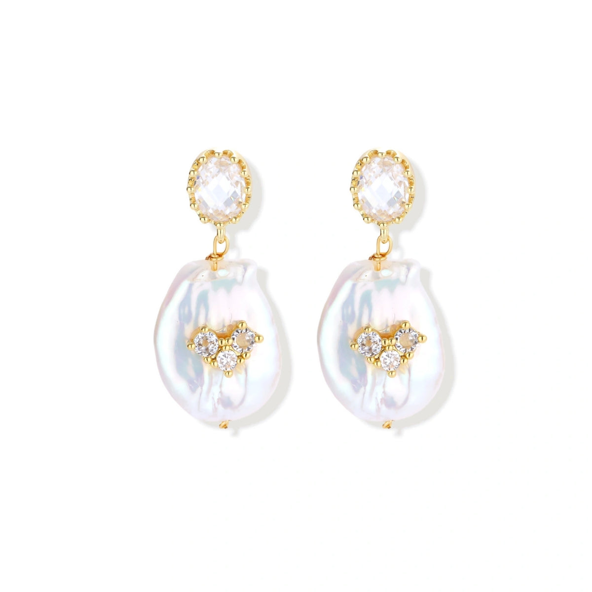 Moonlight Pearl Drops, side angle showing the pearl drop movement