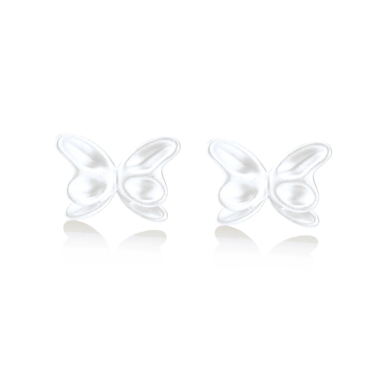 Sylvie Butterfly Studs, pair of butterfly studs side by side, front view