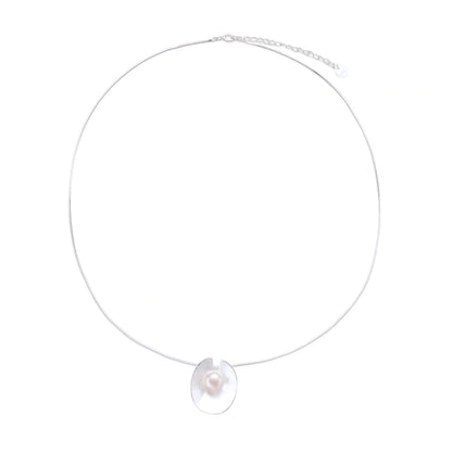 Odette Pearl Medallion Necklace