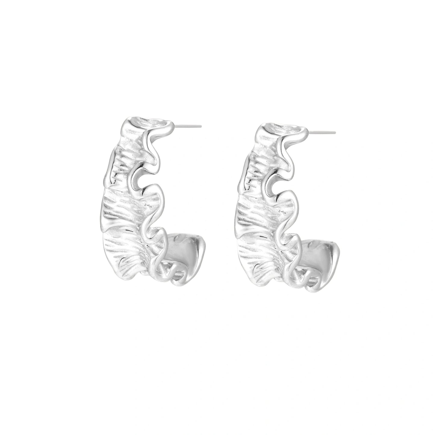 Aureon Silver Hoops