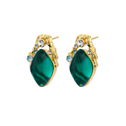 Empress Emerald Studs