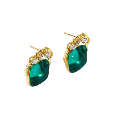 Empress Emerald Studs