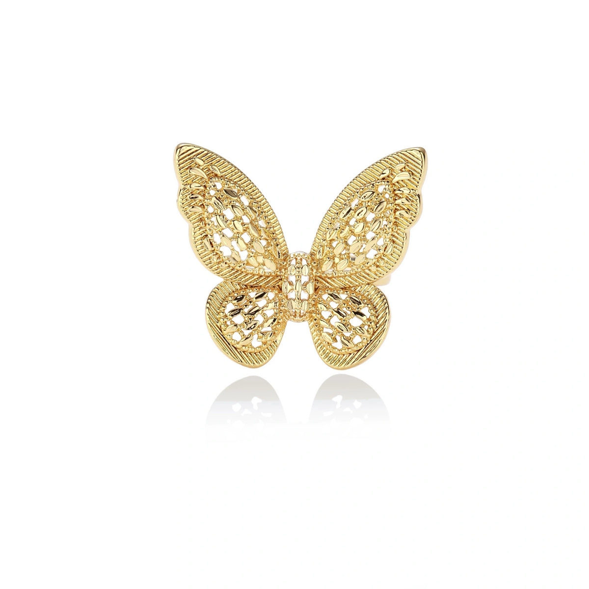 Butterfly Dreams Ring - side angle view