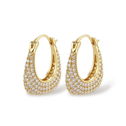 Anouk Pavé Hoops, close-up of the pavé zirconia detail