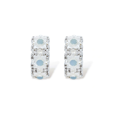 Josephine Daisy Hoop Earrings