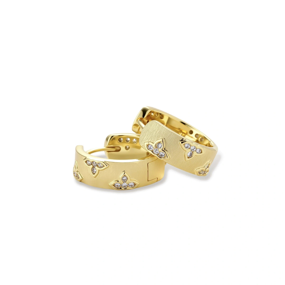 Georgiana Bloom Hoop Earrings, worn detail
