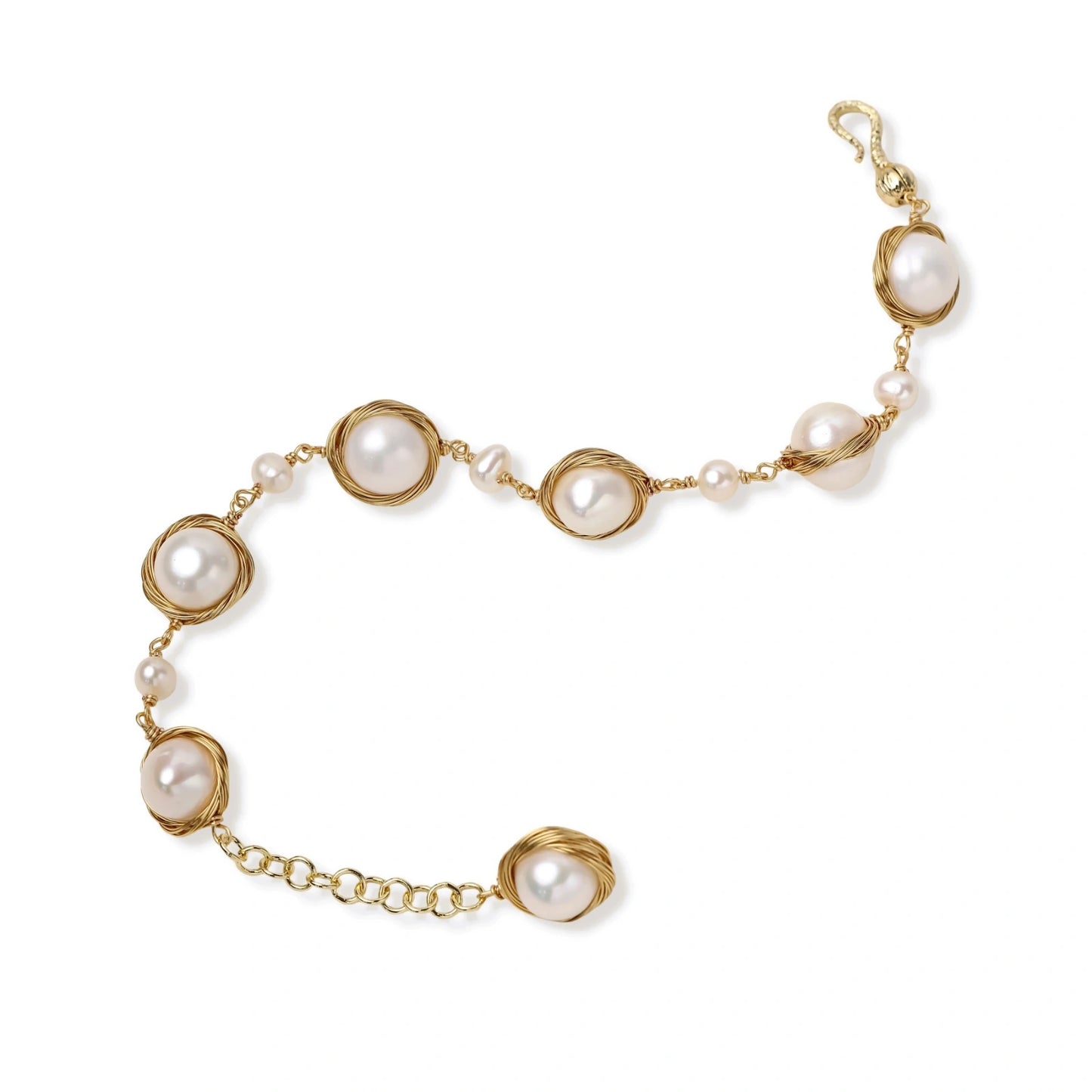 Camille Pearl Wrap Bracelet