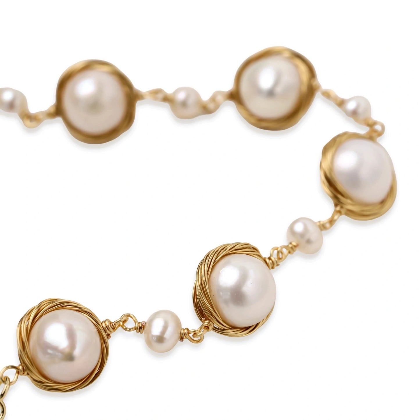 Camille Pearl Wrap Bracelet