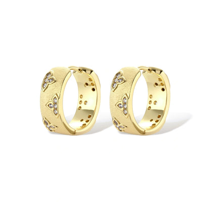 Georgiana Bloom Hoop Earrings, alternate angle