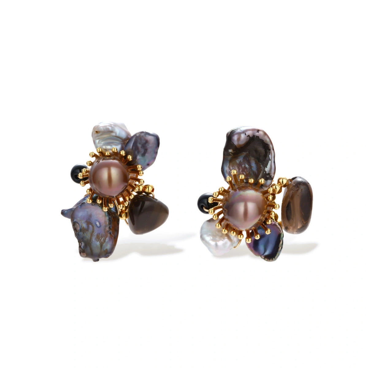 Odalys Sunburst Cluster Earrings