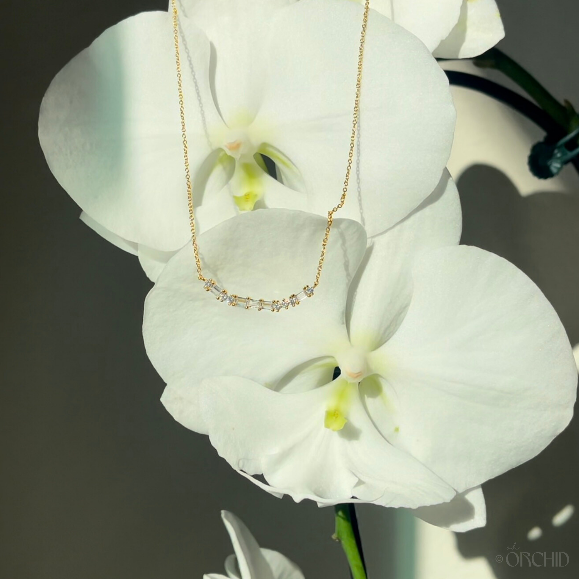Morse Code Necklace Love 18K Gold Sterling Silver | Unique Anniversary Jewelry | Wedding Gift Necklace | Sentimental Present for Her by Oh Orchid
