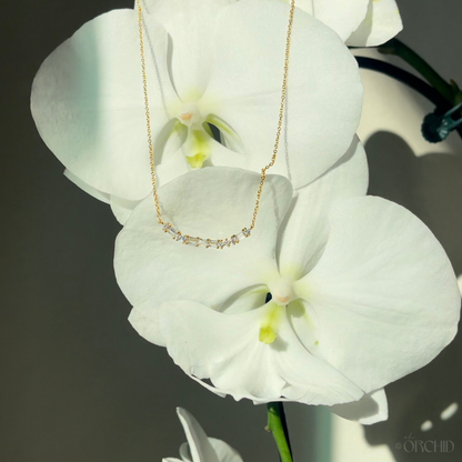 Morse Code Necklace Love 18K Gold Sterling Silver | Unique Anniversary Jewelry | Wedding Gift Necklace | Sentimental Present for Her by Oh Orchid