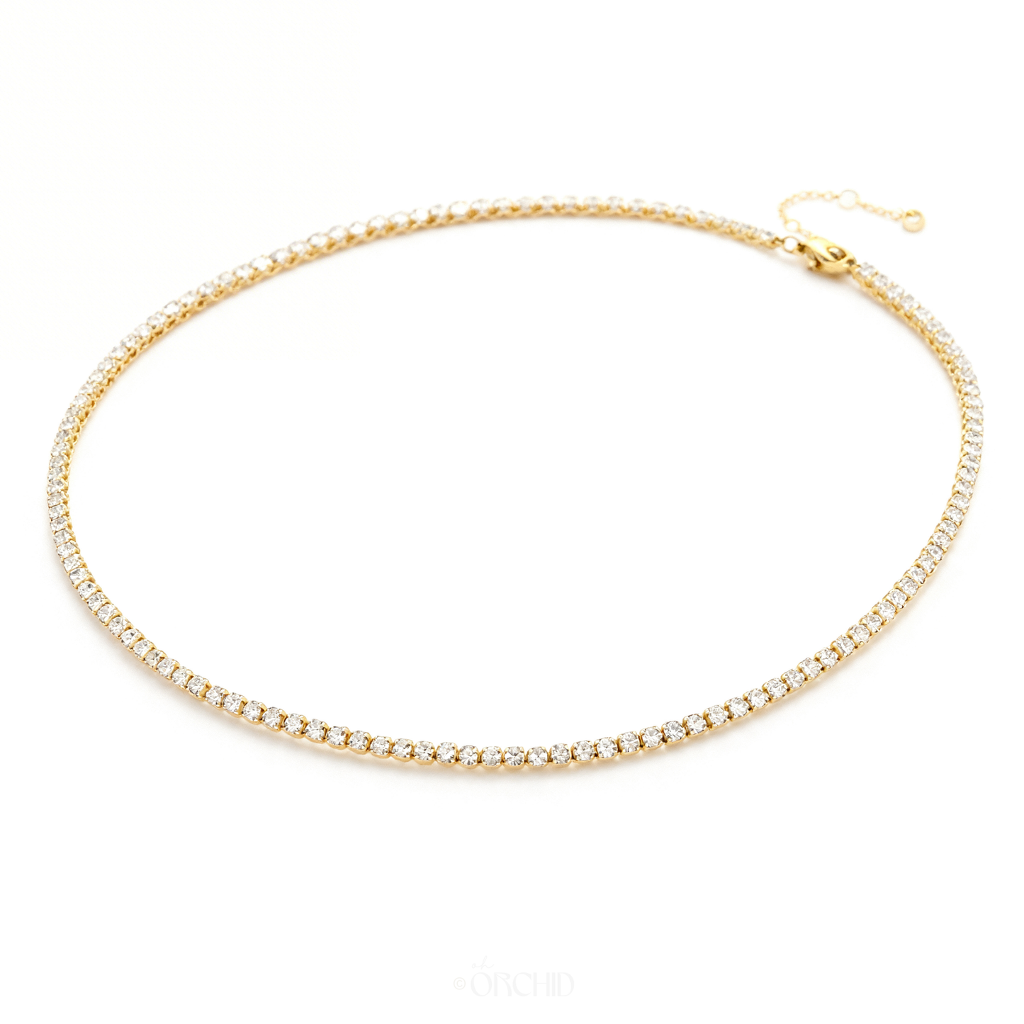Aura Diamond Tennis Necklace