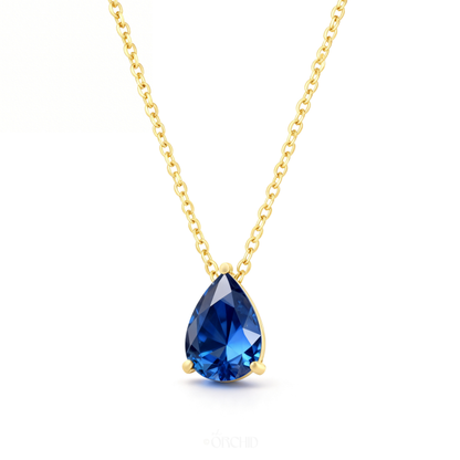 Raindrop Gemstone Necklace