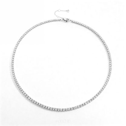 Aura Diamond Tennis Necklace
