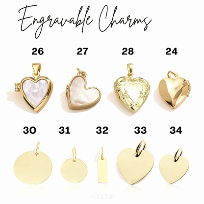 Engravable Charms