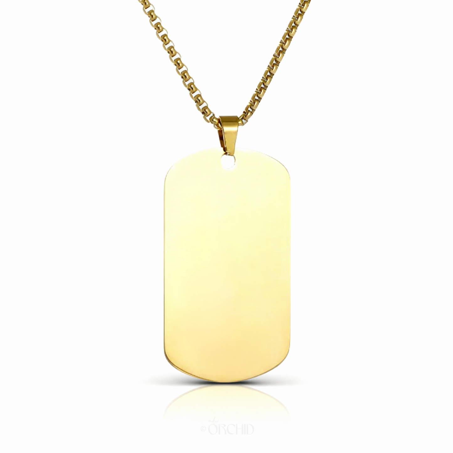 The Knox - Custom Engraved Dog Tag Necklace