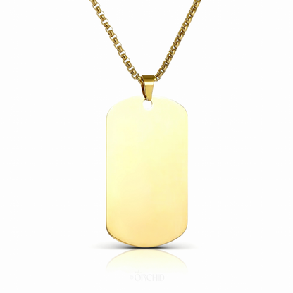 The Knox - Custom Engraved Dog Tag Necklace