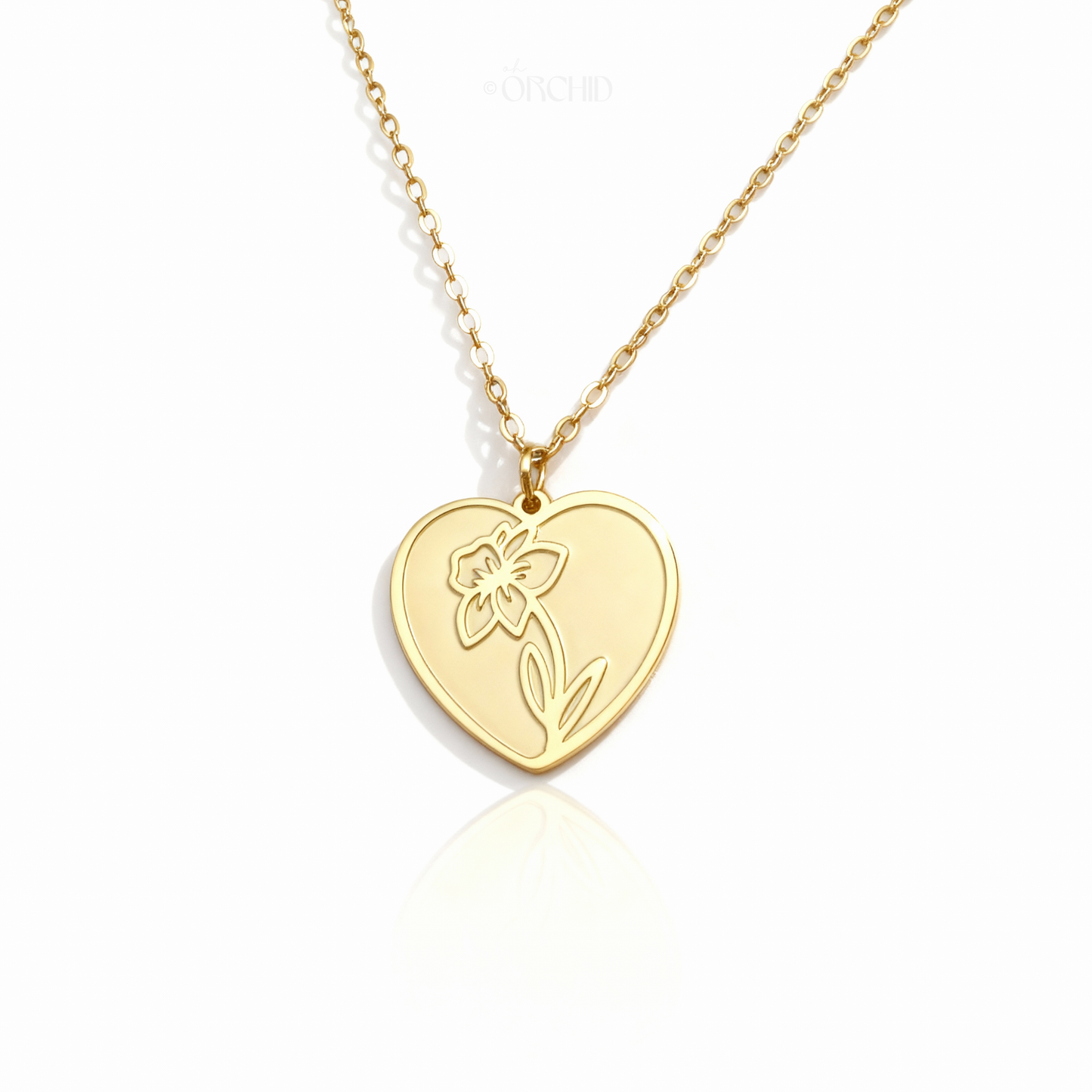Petal & Heart: Birth Flower Necklace Collection