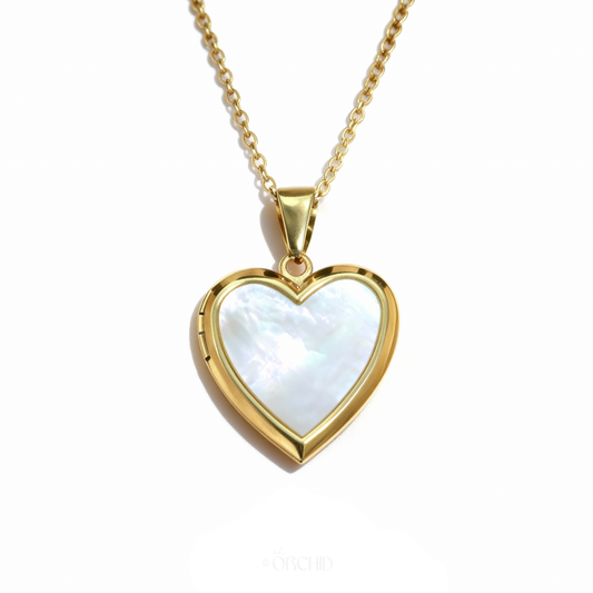 Aurora Heart Locket Necklace