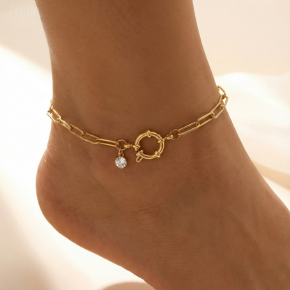 Goldi Vine Anklet