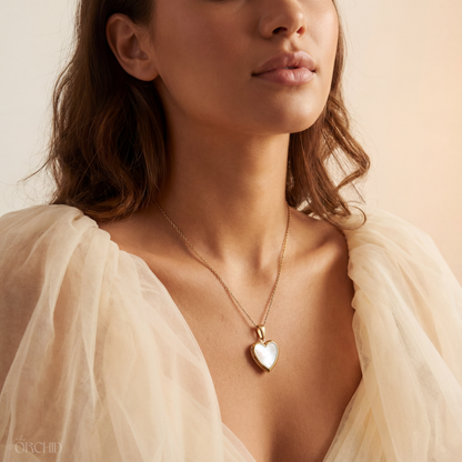 Aurora Heart Locket Necklace