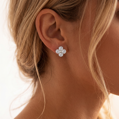 Cira Moissanite Studs