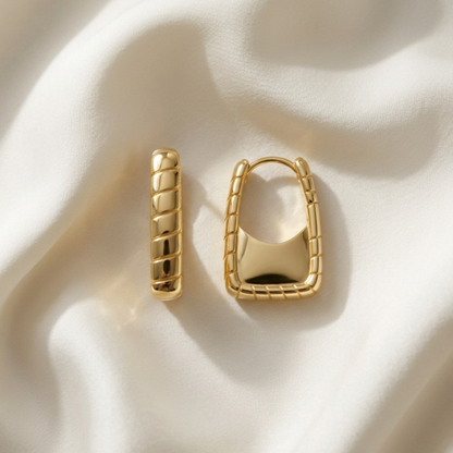 Strata Gold Hoops