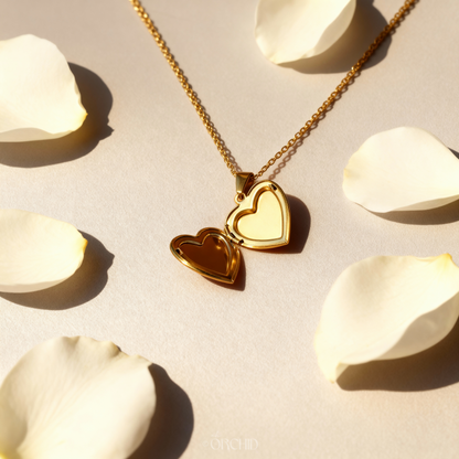 Aurora Heart Locket Necklace