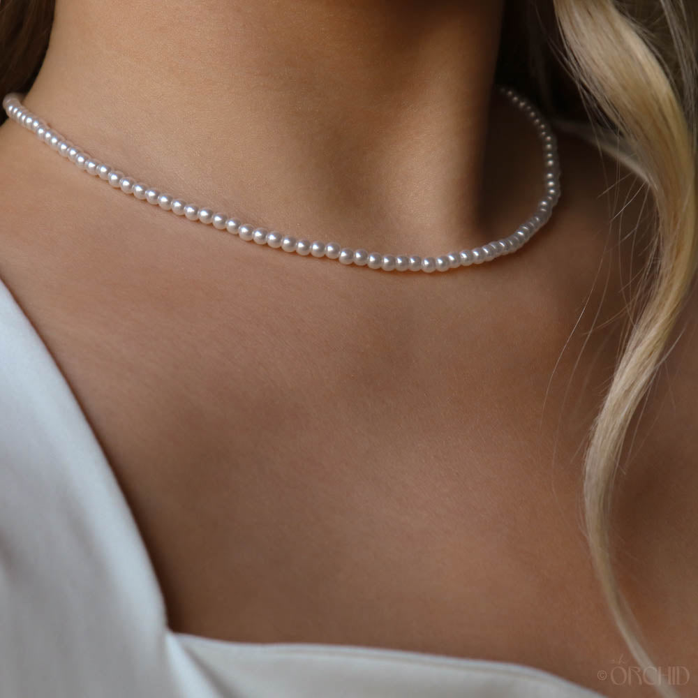 Pearl Choker Necklace | 14K Gold Bridal Jewelry | Wedding & Holiday Jewelry | Gift for Her | Elegant Necklace for Special Occasions