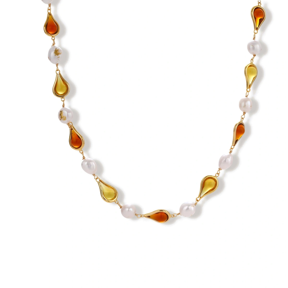 Wren Honey Baroque Necklace
