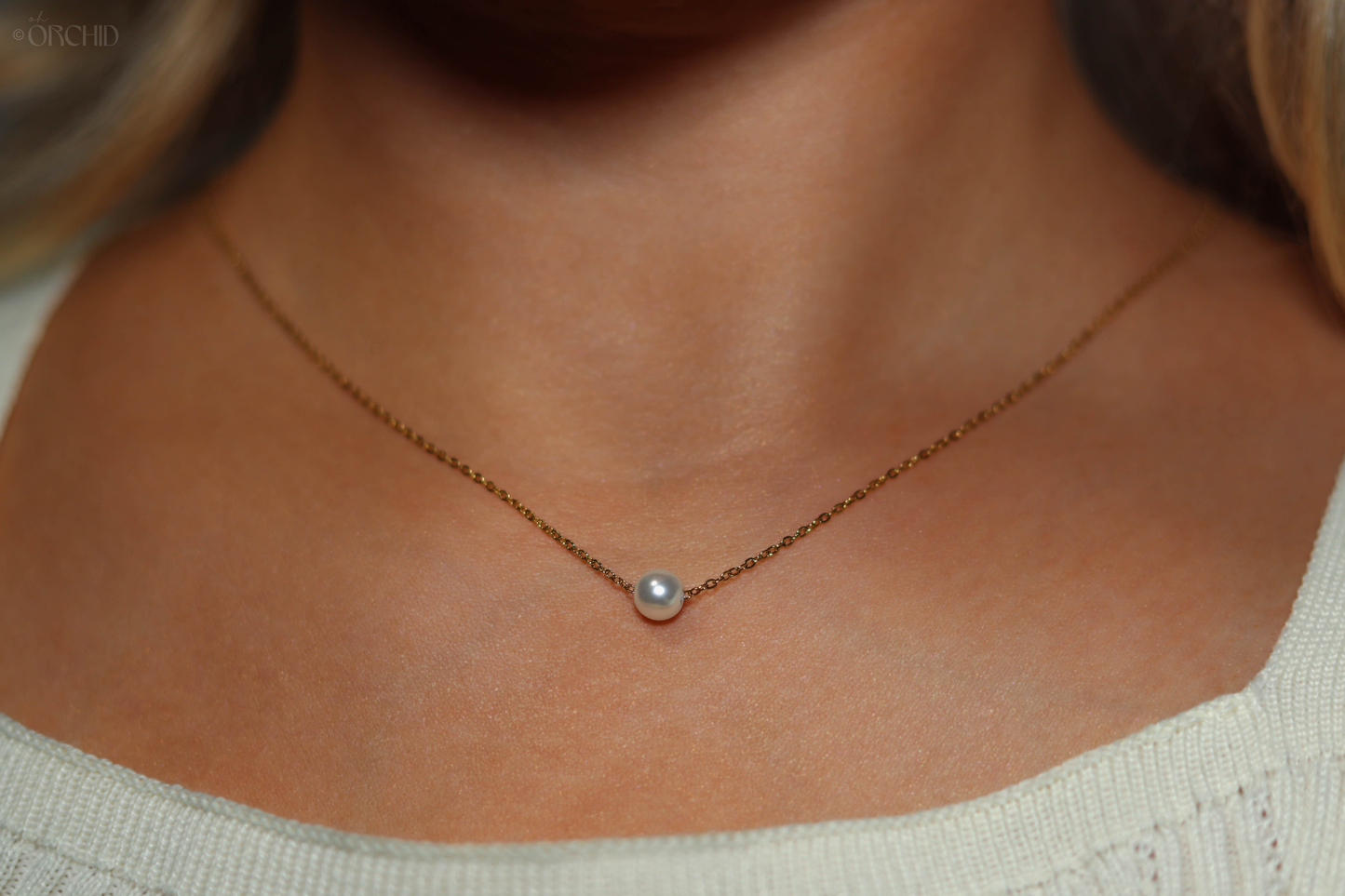 Dainty Pearl Choker Necklace | 14k Gold or Silver | Minimalist Wedding Jewelry | Everyday Necklace | Elegant Gift for Her