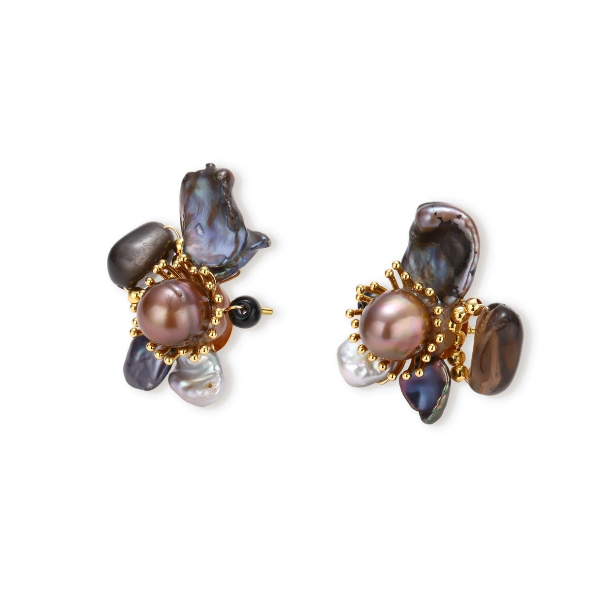 Odalys Sunburst Cluster Earrings