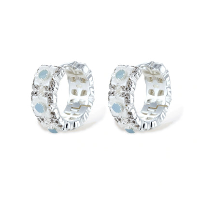 Josephine Daisy Hoop Earrings